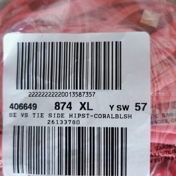 Victoria's Secret String Hipster Bikini Coral New XL - Picture 6 of 6